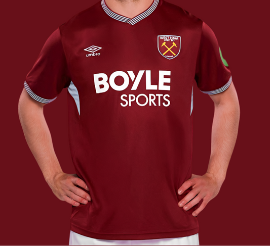 Equipación local West Ham 2025-26